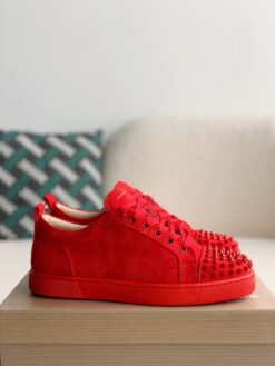 Red Bottoms Spikes Sneaker Red