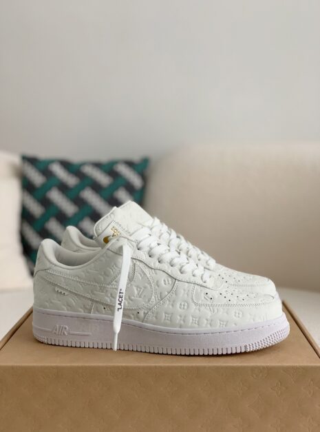 L.V.T. x Air Force Embossed Monogram White